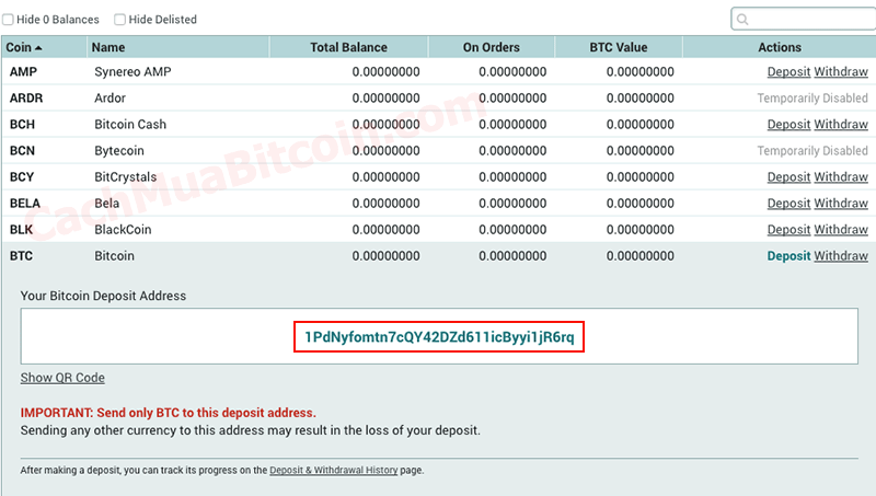 Cách mua BTC tại Remitano và chuyển trực tiếp vào ví BTC ở Poloniex