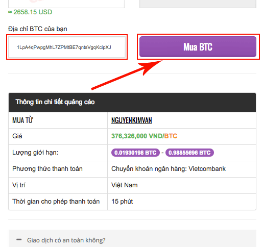 cách mua btc tại remitano và chuyển trực tiếp vào ví btc ở binance