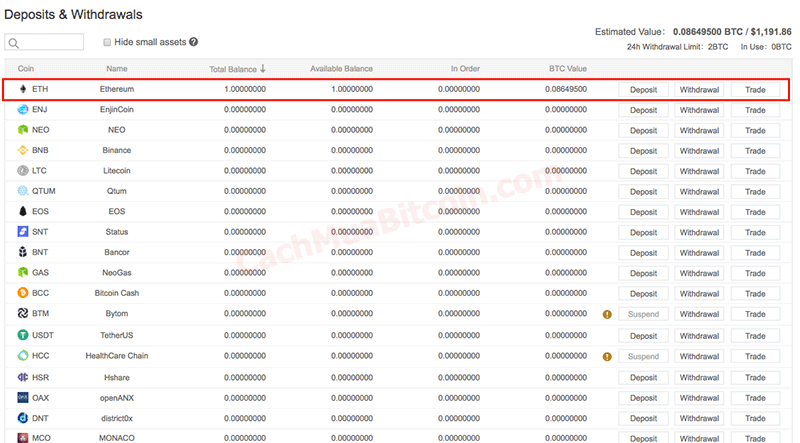 cách chuyển eth từ remitano sang binance - huongdanbitcoin.com