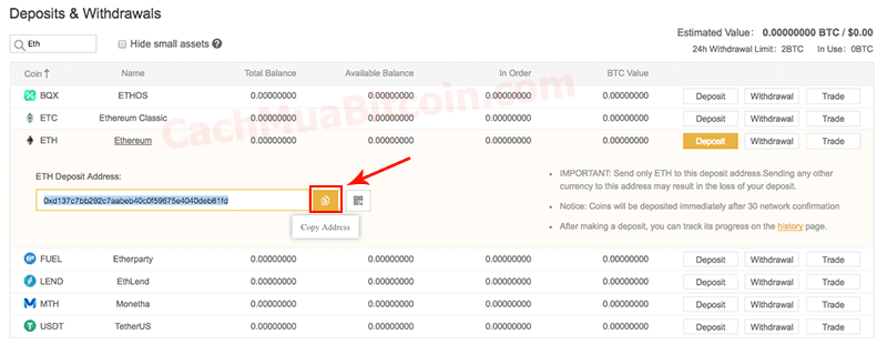 cách chuyển eth từ remitano sang binance - huongdanbitcoin.com